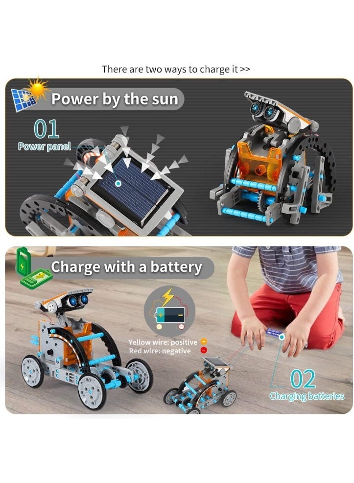 Twisoo DIY Building Solar Robot Toy for Kids – Educational STEM Solar Powered Robot Kit, Plastic Science Construction Learning Set, Creative Engineering Experiment Toy for Boys & Girls - Image 2
